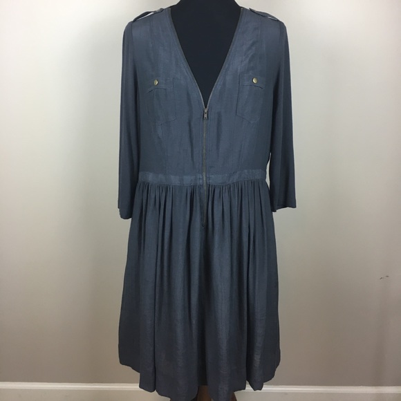 Anthropologie Dresses & Skirts - Anthro Parameter D’Armee zip front dress size 14